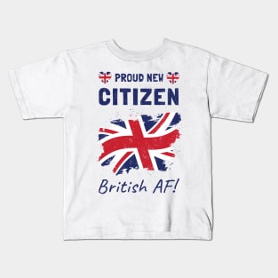 Proud New British Citizen. Citizenship Ceremony. Kids T-Shirt